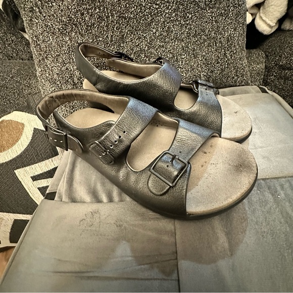 SAS TRIPAD COMFORT SANDALS, Black Pebble Leather, Made in USA, Women’s 10.5 - Picture 8 of 15